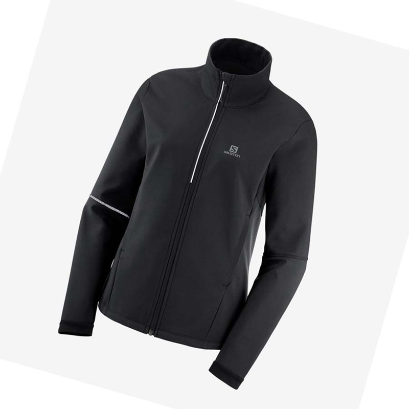 Bundy Salomon AGILE SOFTSHELL Damske Čierne | NAQBHOS-75