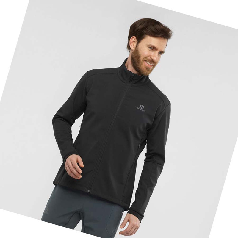 Bundy Salomon AGILE SOFTSHELL Panske Čierne | FMZHQDL-65