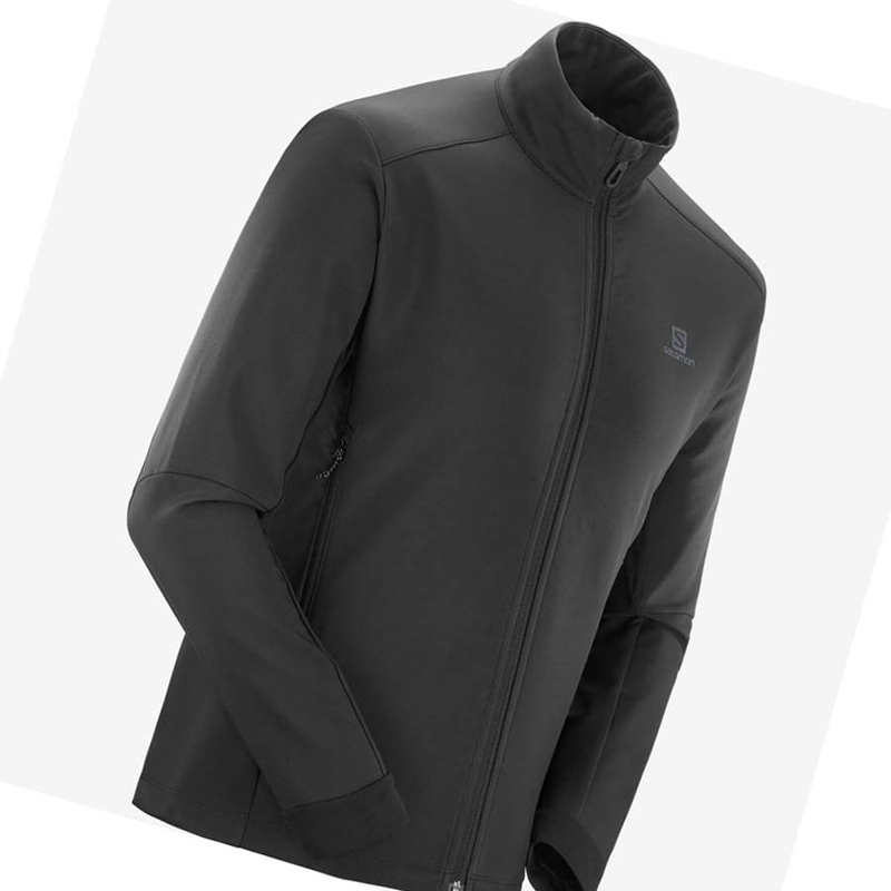 Bundy Salomon AGILE SOFTSHELL Panske Čierne | FMZHQDL-65