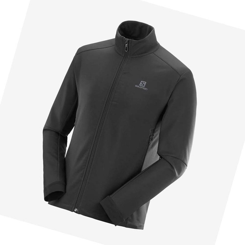 Bundy Salomon AGILE SOFTSHELL Panske Čierne | FMZHQDL-65