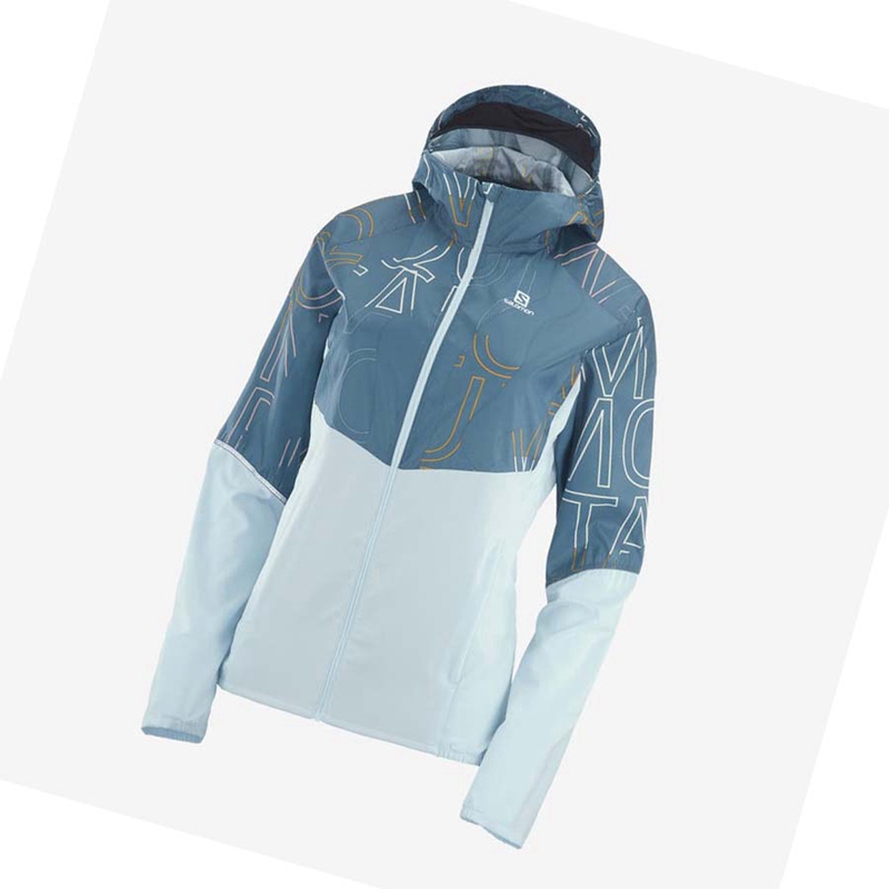 Bundy Salomon AGILE WIND WINDBREAKERS Damske Zelene | JLKTMYO-30