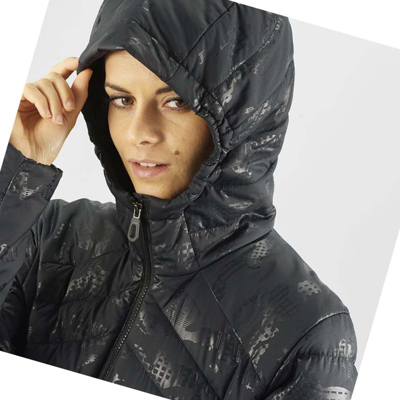 Bundy Salomon ESSENTIAL XWARM DOWN INSULATED Damske Čierne Čierne | LVJFZOB-70