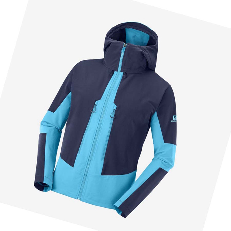 Bundy Salomon OUTPEAK SOFTSHELL Panske Modre | PQRIGVK-91