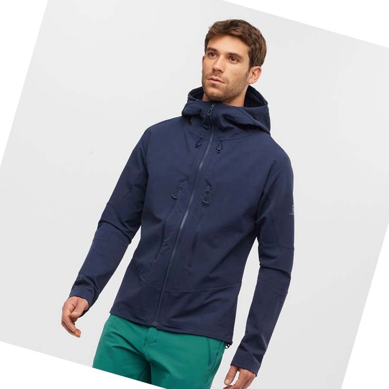 Bundy Salomon OUTPEAK SOFTSHELL Panske Námornícka Modrá | HRCLSZK-75