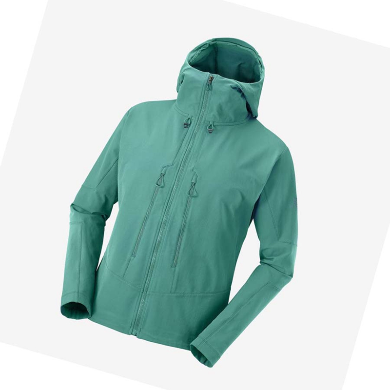 Bundy Salomon OUTPEAK SOFTSHELL Panske Zelene | VXDRSHZ-04