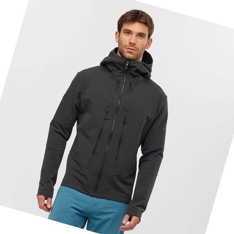 Bundy Salomon OUTPEAK SOFTSHELL Panske Čierne | QUIBZWK-96