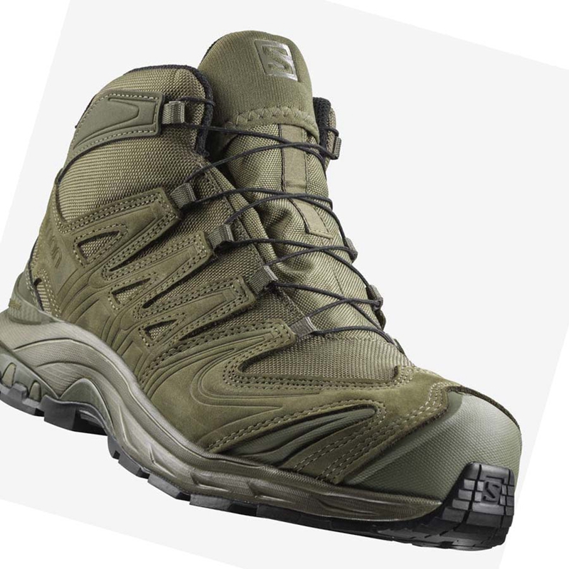 Cizmy Salomon XA FORCES MID GORE-TEX EN Panske Olivovo Zelená | DTWUNPA-10