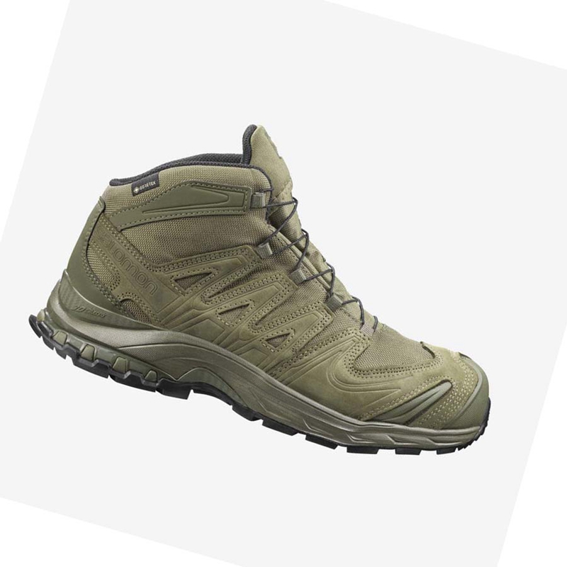 Cizmy Salomon XA FORCES MID GORE-TEX EN Panske Olivovo Zelená | DTWUNPA-10