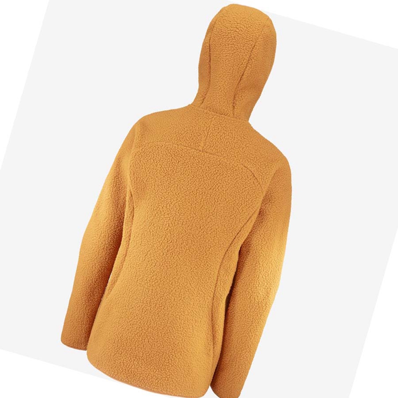 Mikiny S Kapucňou Salomon OUTLINE WARM TEDDY Damske Oranžové | IVTYWGU-38