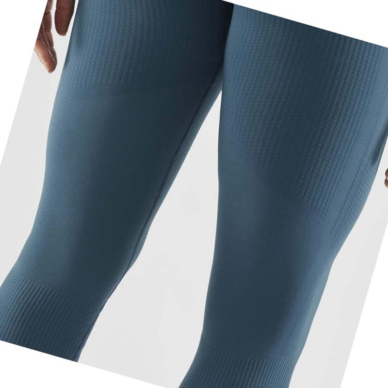 Nohavice Salomon ESSENTIAL SEAMLESS Damske Modre | HBZJNDM-53