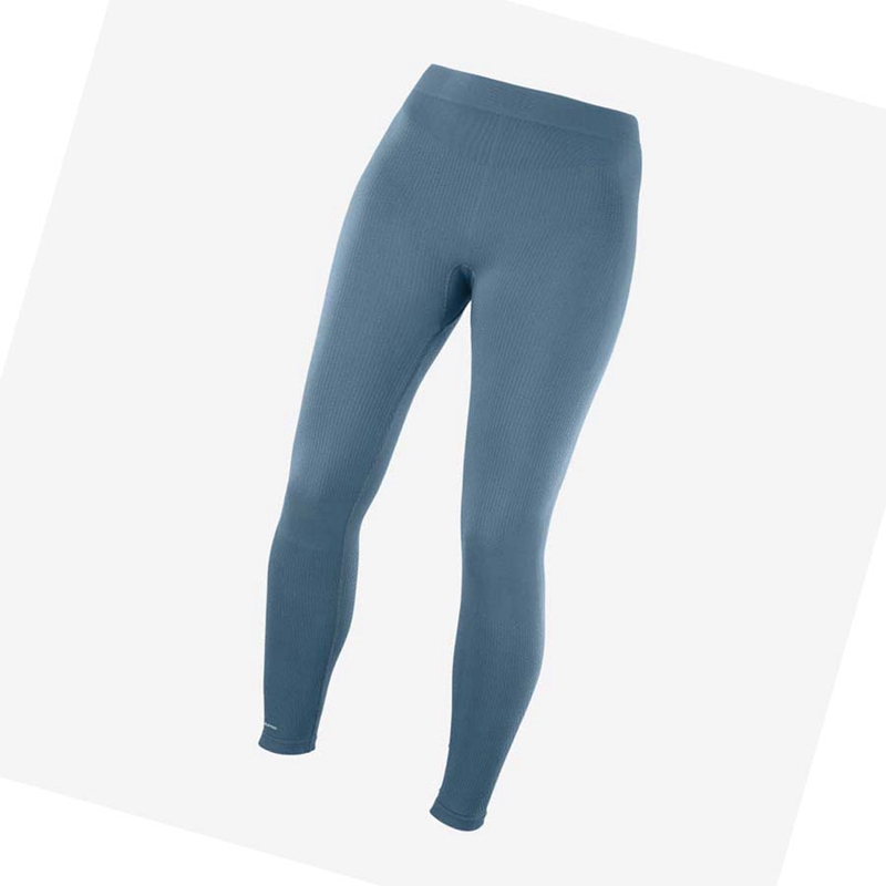 Nohavice Salomon ESSENTIAL SEAMLESS Damske Modre | HBZJNDM-53