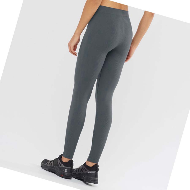 Nohavice Salomon ESSENTIAL SEAMLESS Damske Čierne | VPXJWLM-24