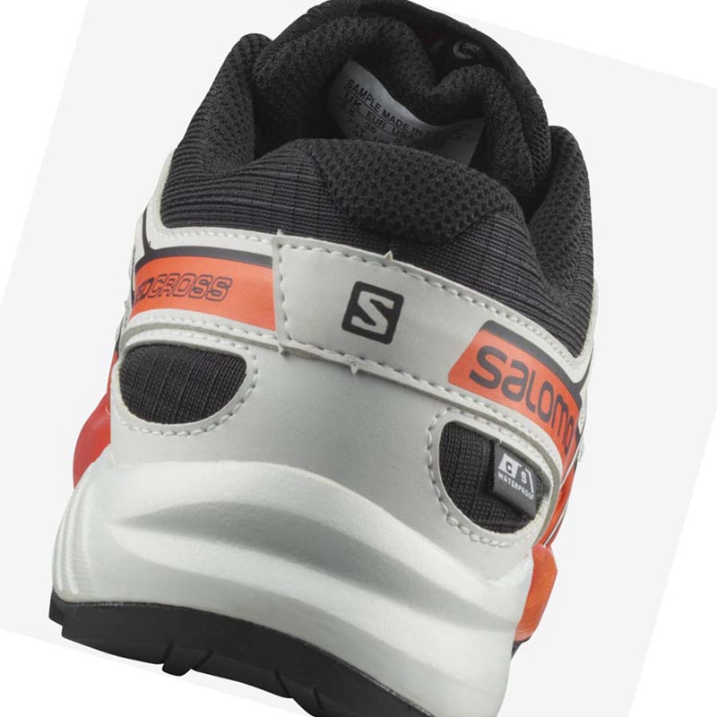 Trailove Bezecke Tenisky Salomon SPEEDCROSS CLIMASALOMON™ WATERPROOF Detske Čierne Ruzove | NCAHJRU-30