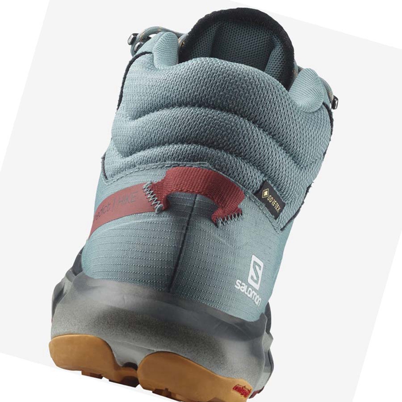 Turisticke Topanky Salomon PREDICT HIKE MID GORE-TEX Panske Tyrkysové | RGPDWSN-97