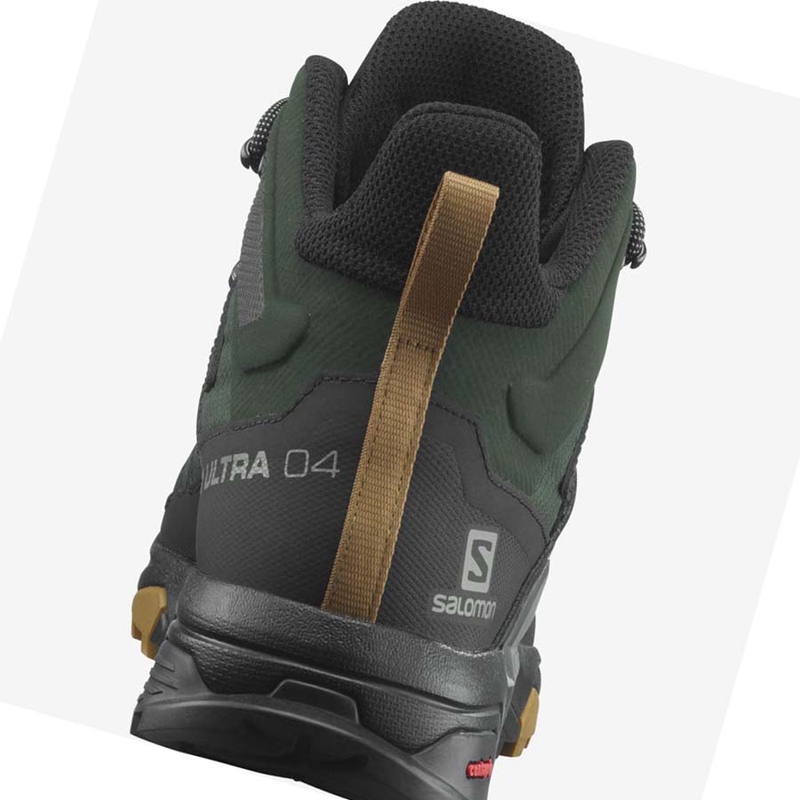 Turisticke Topanky Salomon X ULTRA 4 MID GORE-TEX Panske Zelene Čierne | PXGYVQC-48