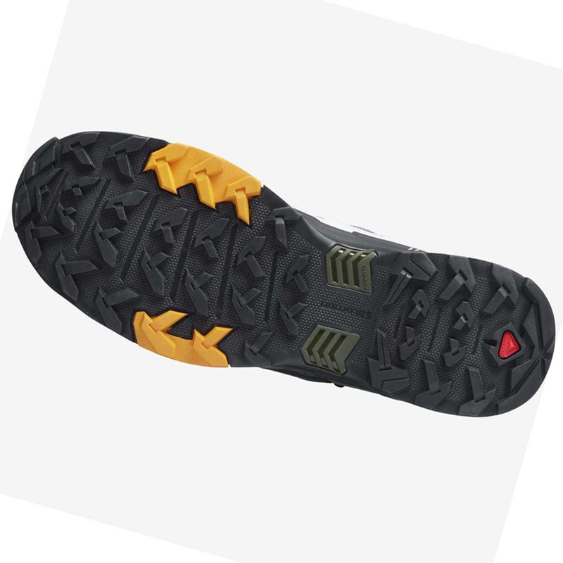 Turisticke Topanky Salomon X ULTRA 4 MID GORE-TEX Panske Biele Čierne | QVJWUOX-91