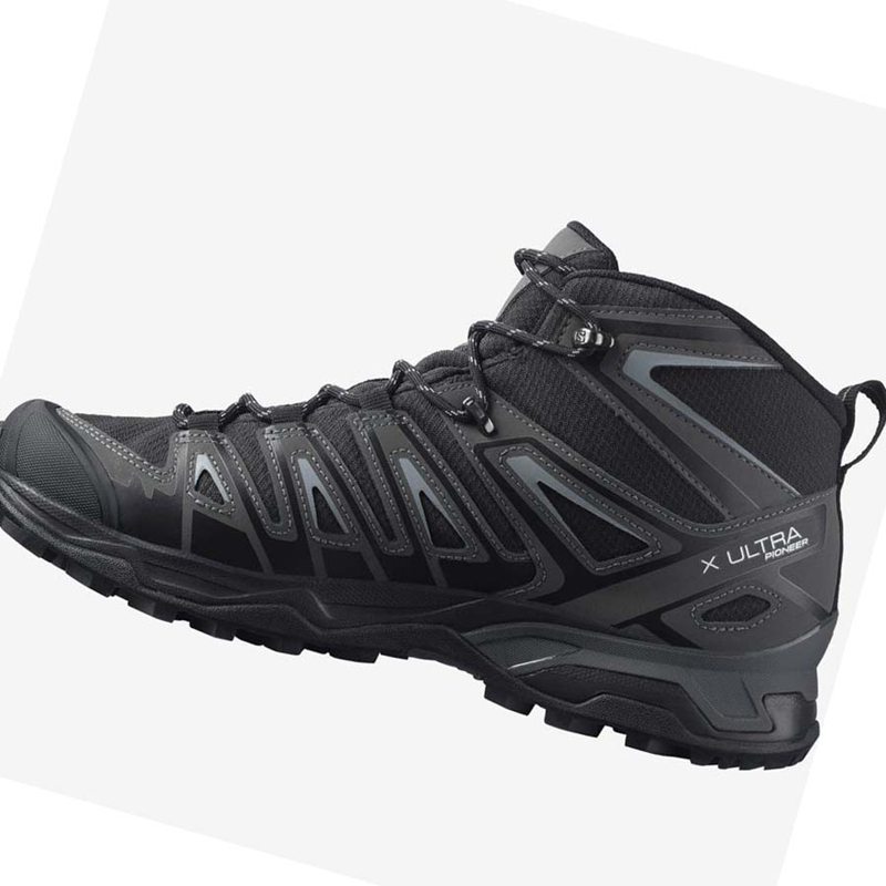 Turisticke Topanky Salomon X ULTRA PIONEER MID CLIMASALOMON™ WATERPROOF Panske Siva Čierne | HKPJFTO-02