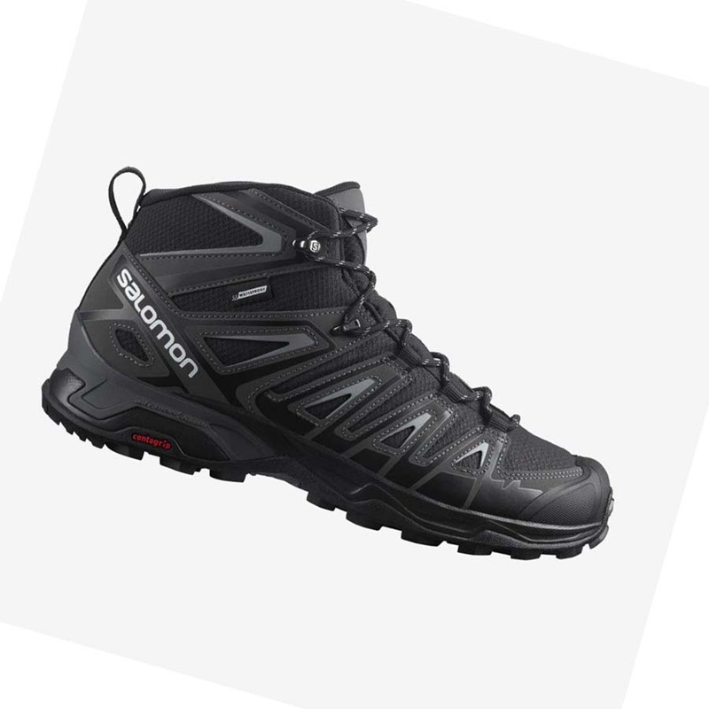 Turisticke Topanky Salomon X ULTRA PIONEER MID CLIMASALOMON™ WATERPROOF Panske Siva Čierne | HKPJFTO-02