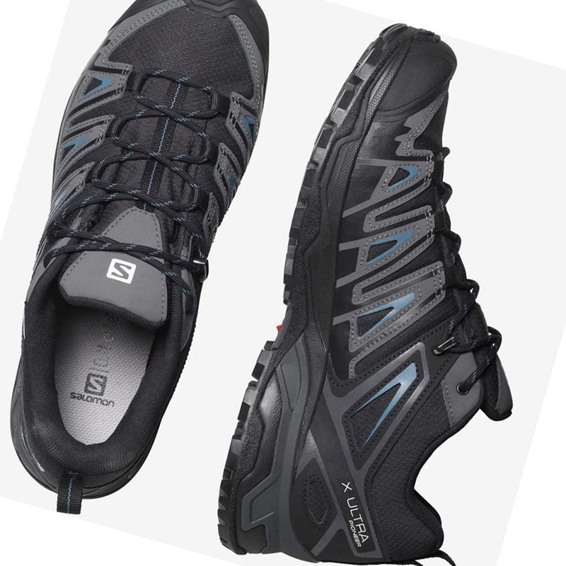 Turisticke Topanky Salomon X ULTRA PIONEER CLIMASALOMON™ WATERPROOF Panske Čierne | WRYUDGE-98