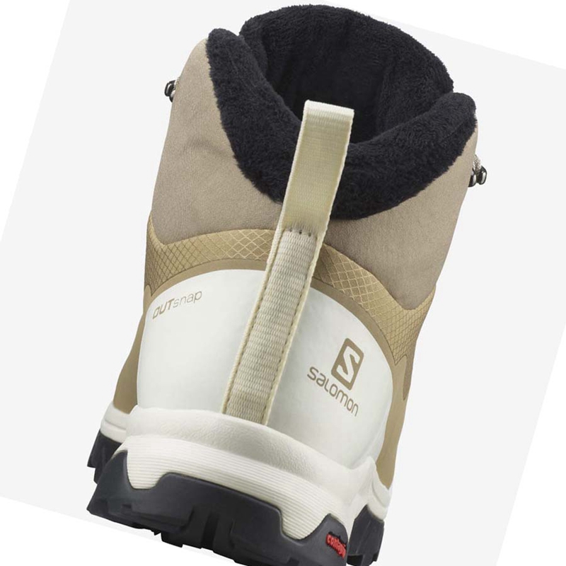 Zimne Cizmy Salomon OUTSNAP CLIMASALOMON™ WATERPROOF Panske Hnede | WRULTOG-21