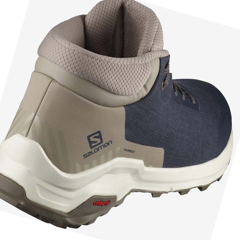 Zimne Cizmy Salomon X REVEAL CHUKKA CLIMASALOMON™ WATERPROOF Panske Hnede | XCPELKU-86