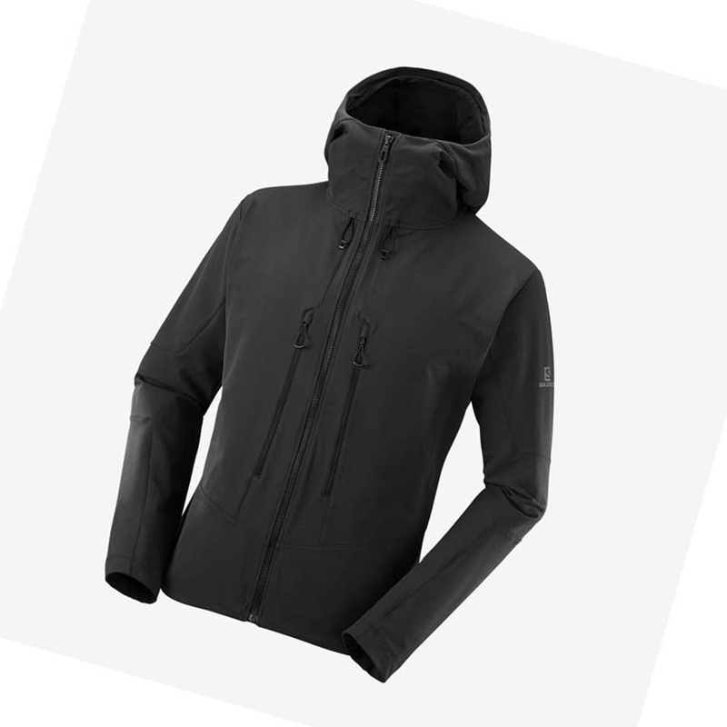 Bundy Salomon OUTPEAK SOFTSHELL Panske Čierne | QUIBZWK-96