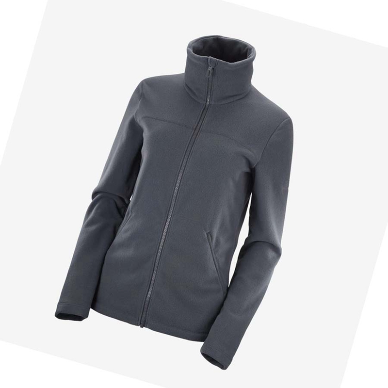 Mikiny S Kapucňou Salomon ESSENTIAL COSY FLEECE Damske Čierne | VRLINZJ-73