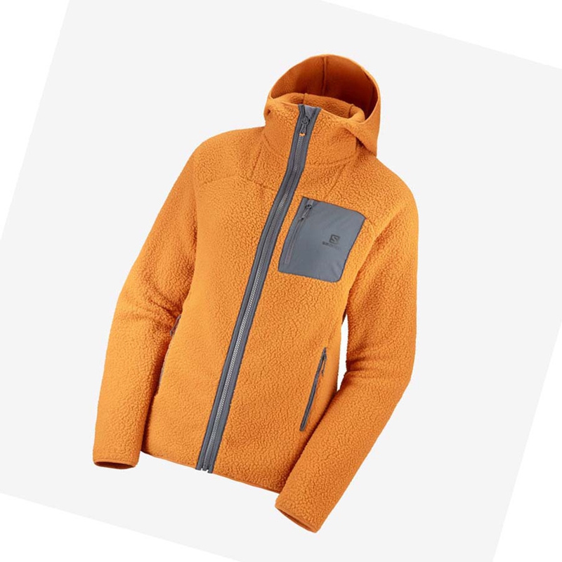 Mikiny S Kapucňou Salomon OUTLINE WARM TEDDY Damske Oranžové | IVTYWGU-38